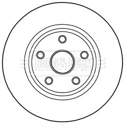 BORG & BECK Тормозной диск BBD6004S